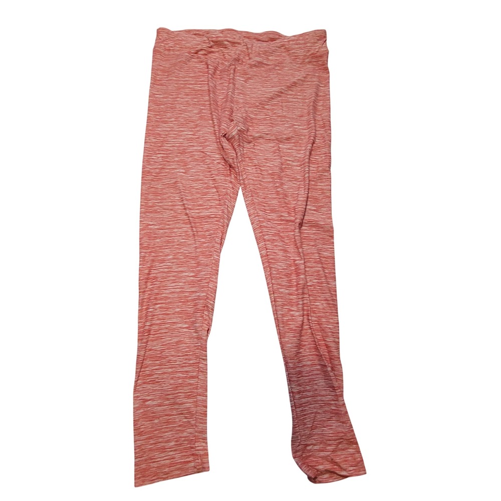 Time and Tru Womens Red Space Dye Athletic Leggings Size L 12-14 Workout Yoga